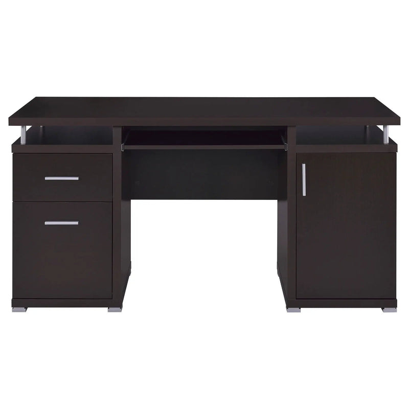 Tracy 55-inch 2-drawer Office Computer Desk Cappuccino by Unique Piece Furniture