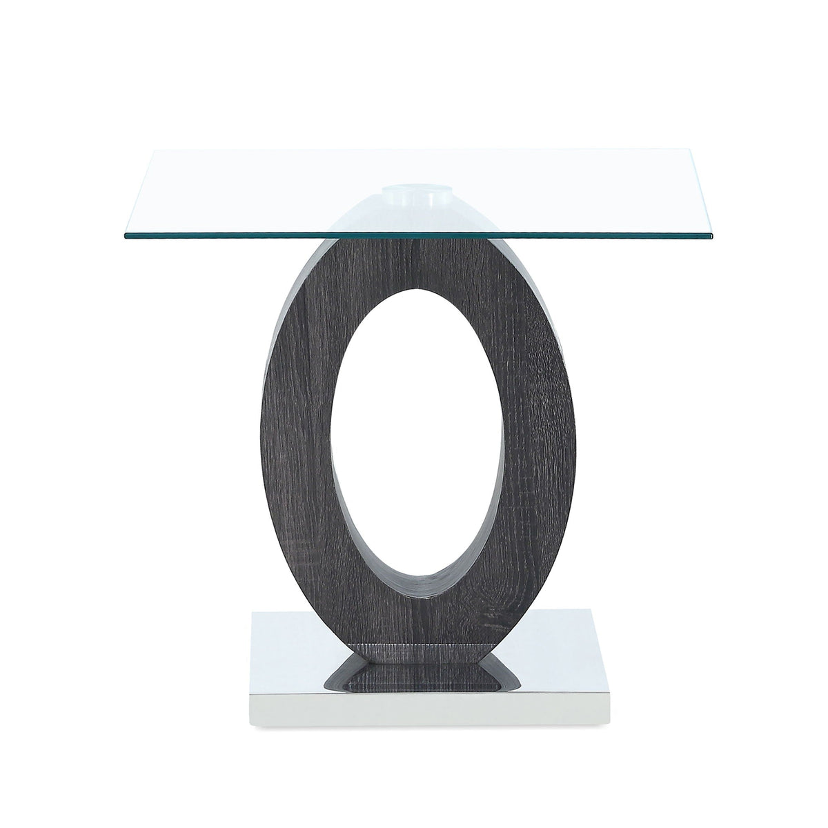 Tracker - End Table - Brown White