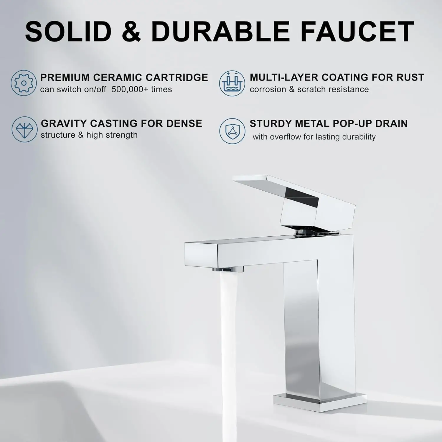Modern Chrome Bathroom Sink Faucet by HouseOfZazla