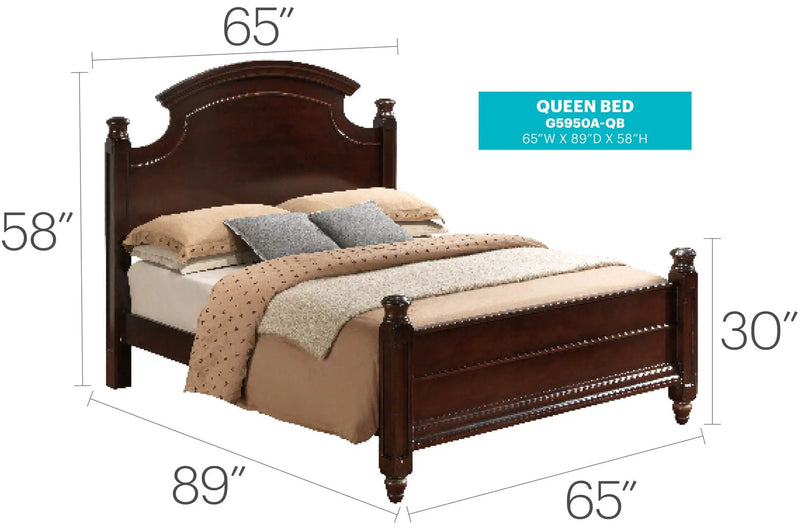 Summit - Queen Bed - Cappuccino by Unique Piece Furniture
