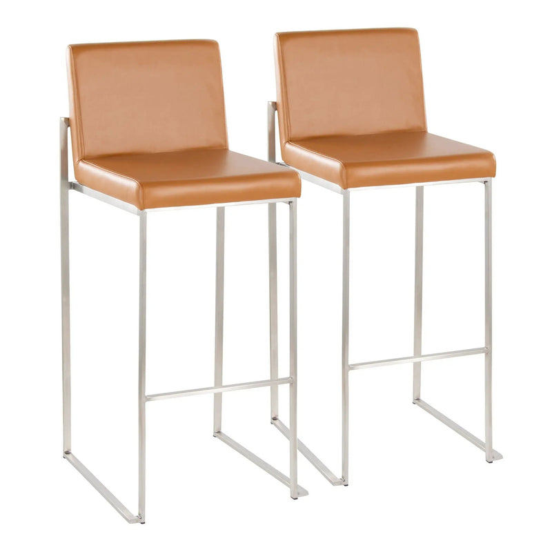 Fuji - Contemporary And Modern Elegance High Back Barstool by Unique Piece Furniture