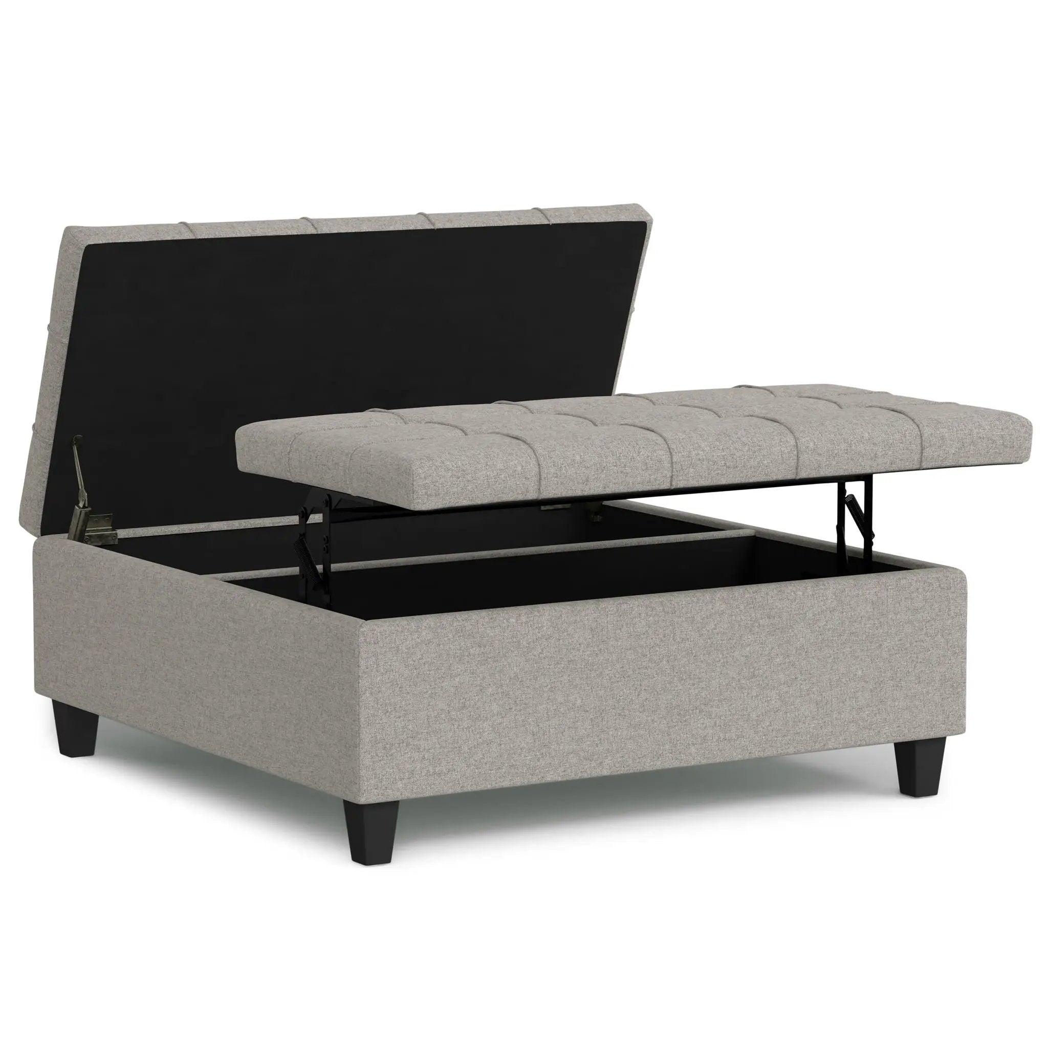 Harrison - Upholstered Coffee Table Storage Ottoman by Unique Piece Furniture