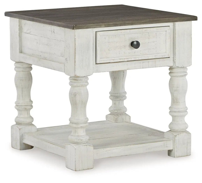 Havalance - Square End Table - White / Gray by Unique Piece Furniture
