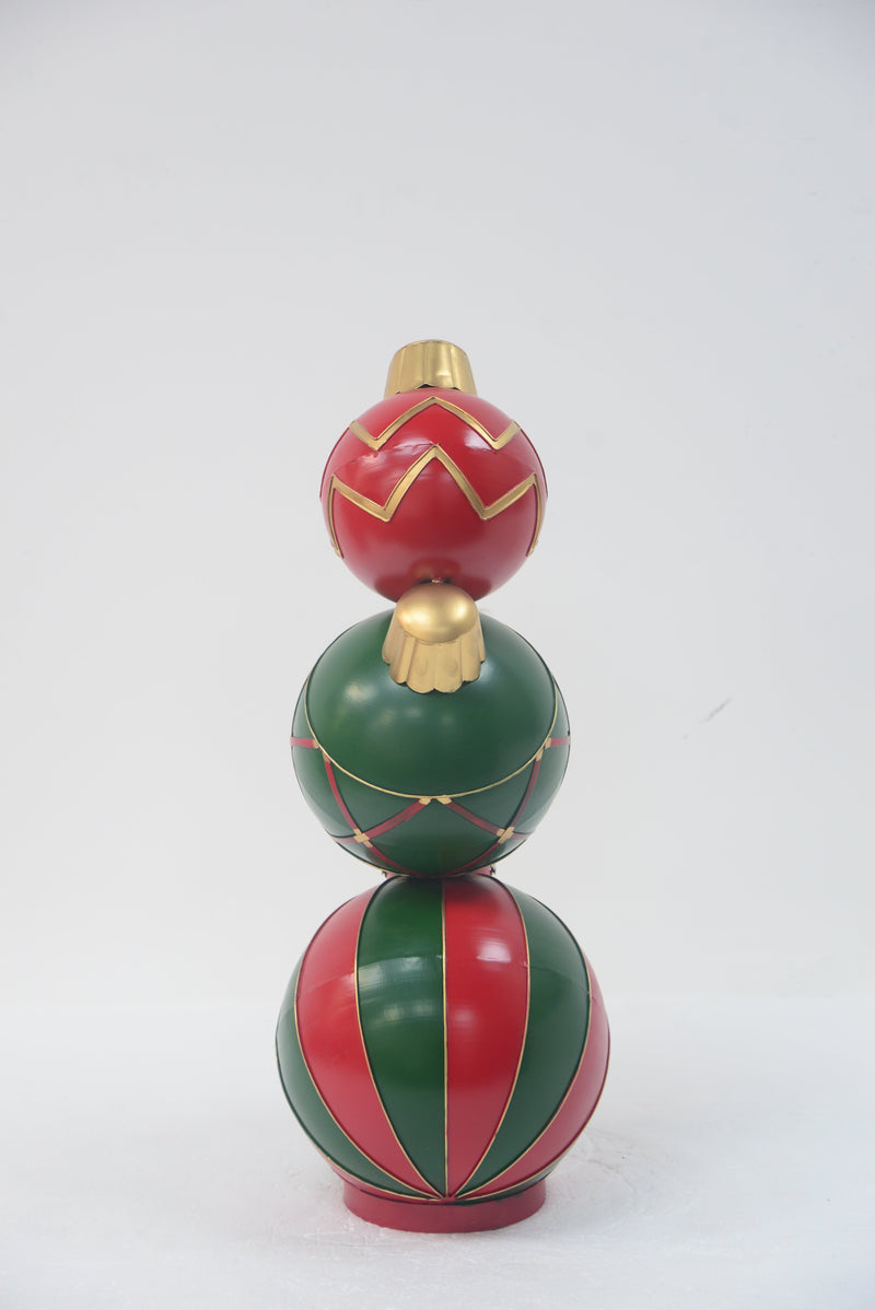 Classic Stacked Christmas Ball Decoration, photo 4 of 6