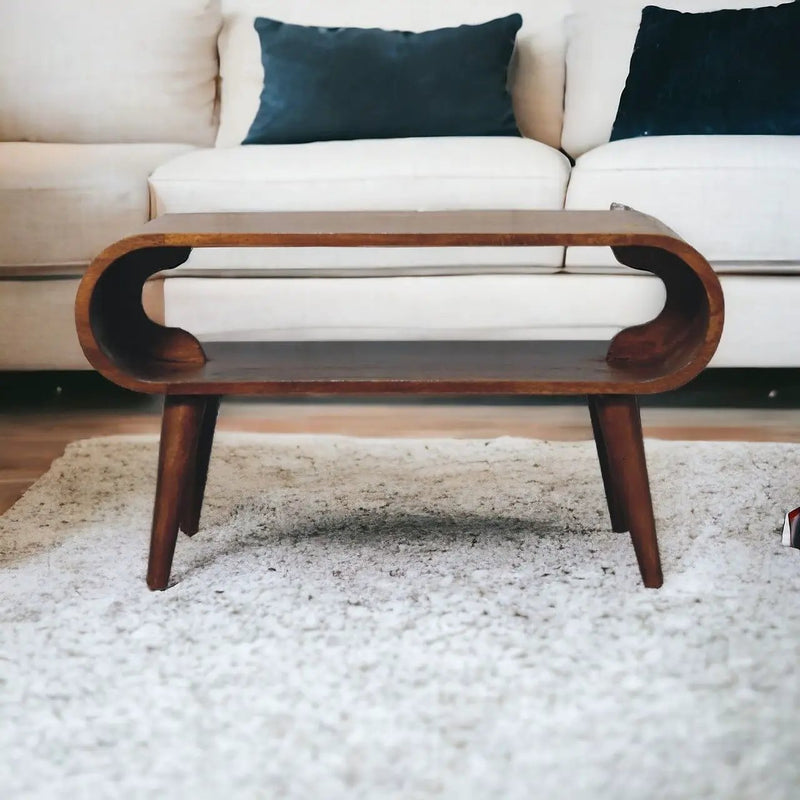 Solid Wood Open Coffee Table by HouseOfZazla