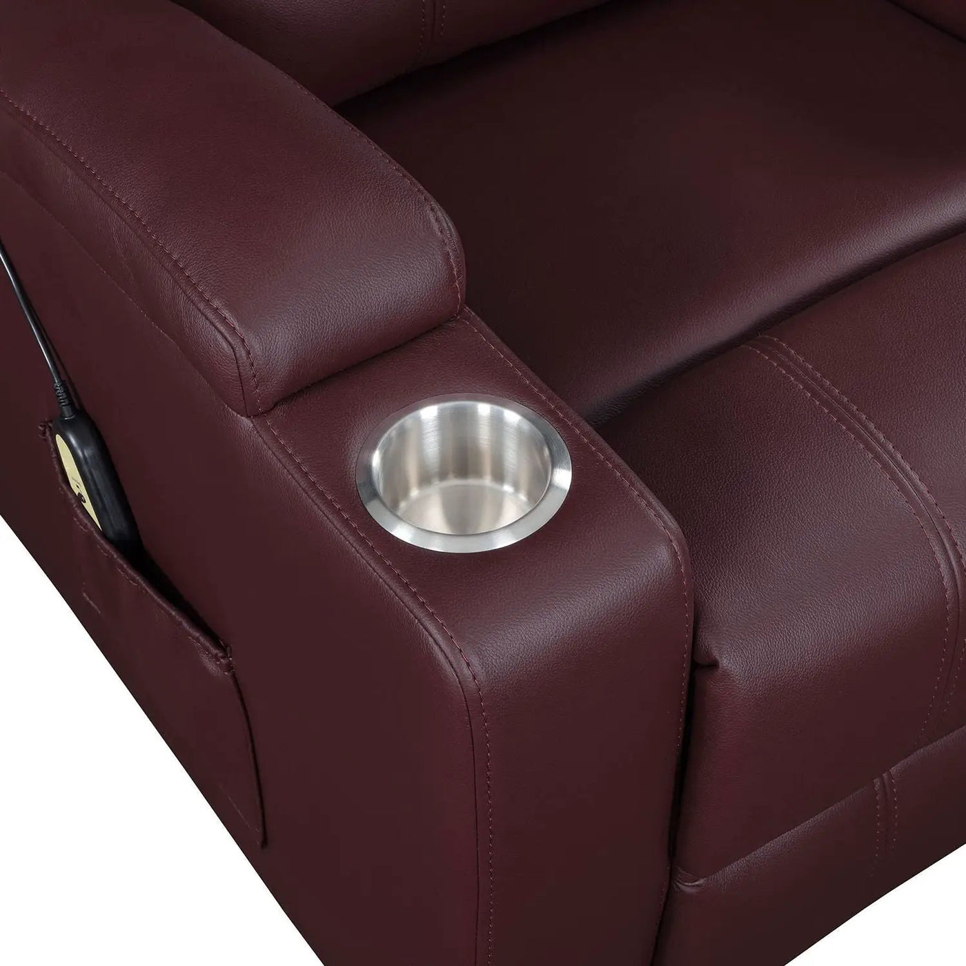 Macklin - Power Lift Massage Recliner With Heat And Dual Cupholders by HouseOfZazla