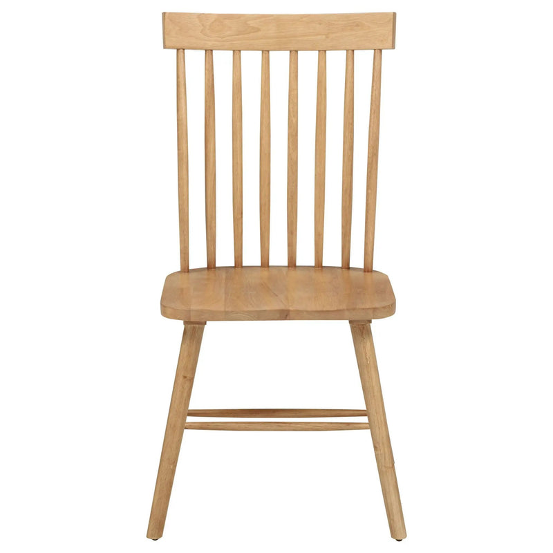 Andrews Windsor Spindle Back Dining Side Chair Light Ash (Set of 2) by Unique Piece Furniture