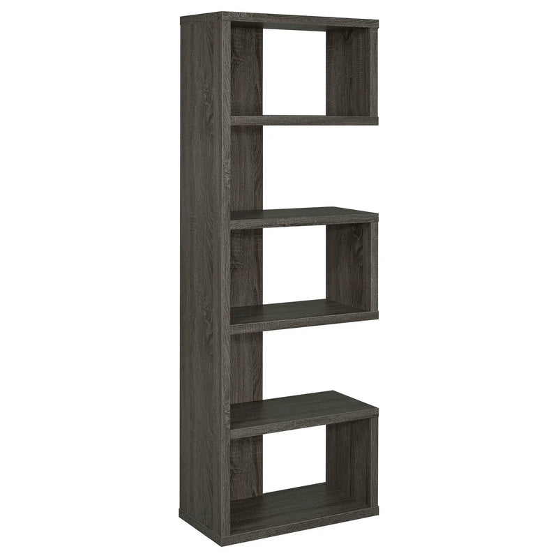 Joey 71-inch 5-shelf Bookshelf Weathered Grey by Unique Piece Furniture
