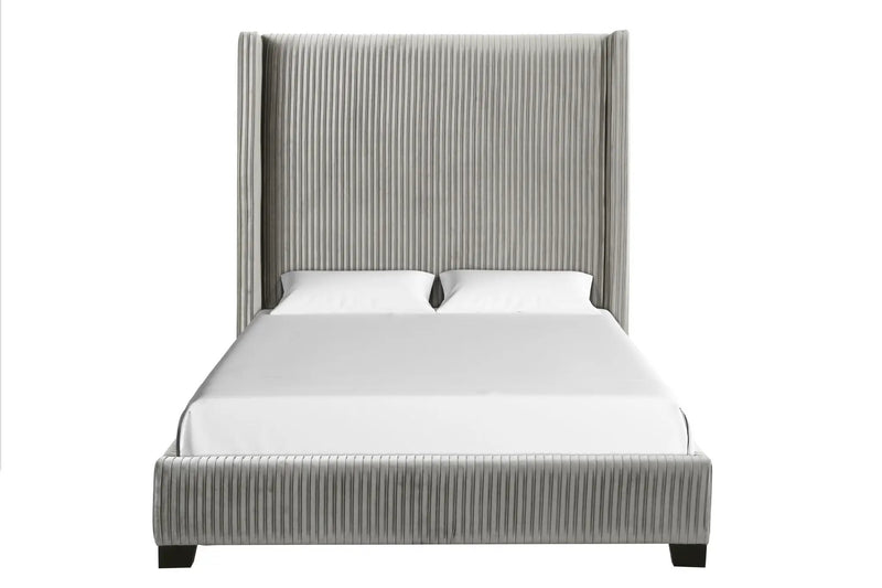 Upholstered Bed, Space-Saving Design