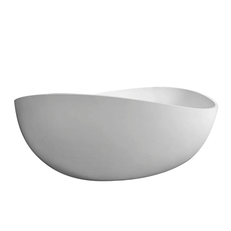 63" Premium Solid Surface Deep Soaking Bathtub by HouseOfZazla