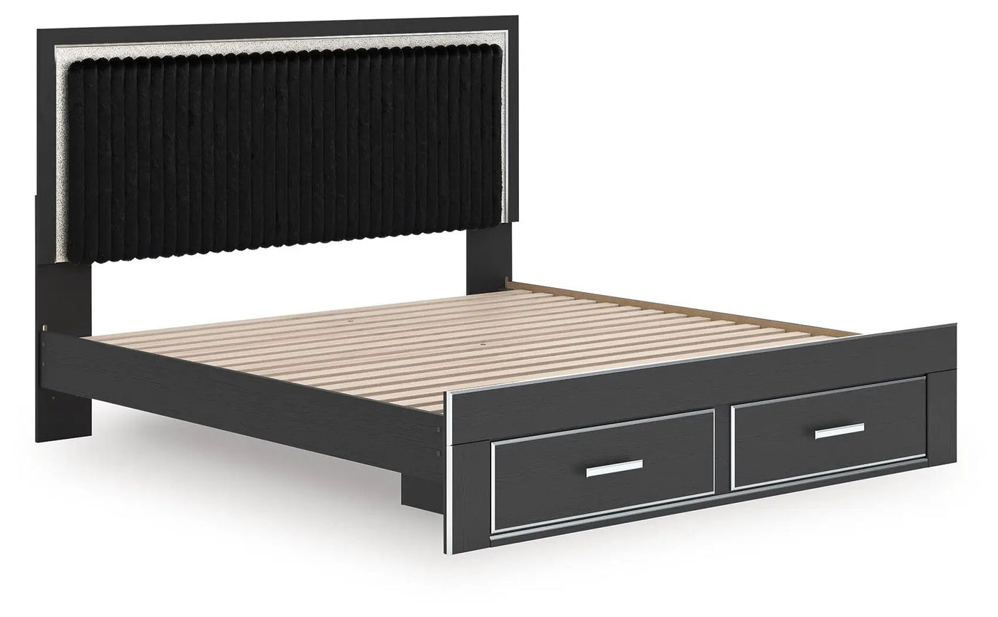 Zuraleus - Upholstered Panel Platform Storage Bed by Unique Piece Furniture