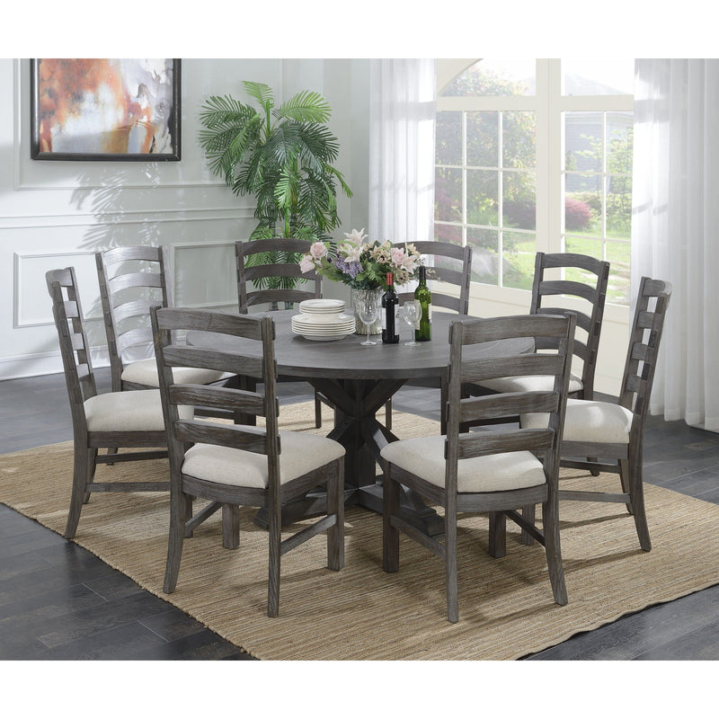 Upholstered Dining Chairs (Set of 2) - Brown - Wood by Unique Piece Furniture