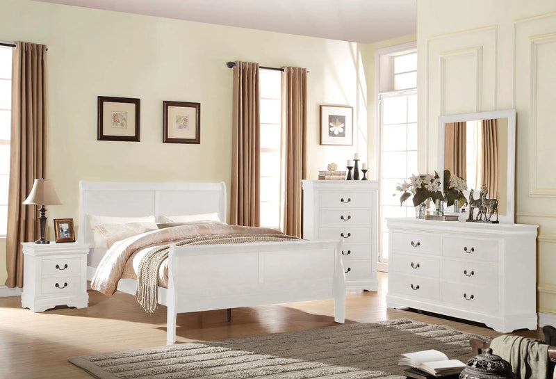 Louis Philippe - Sleigh Style Bed by Unique Piece Furniture