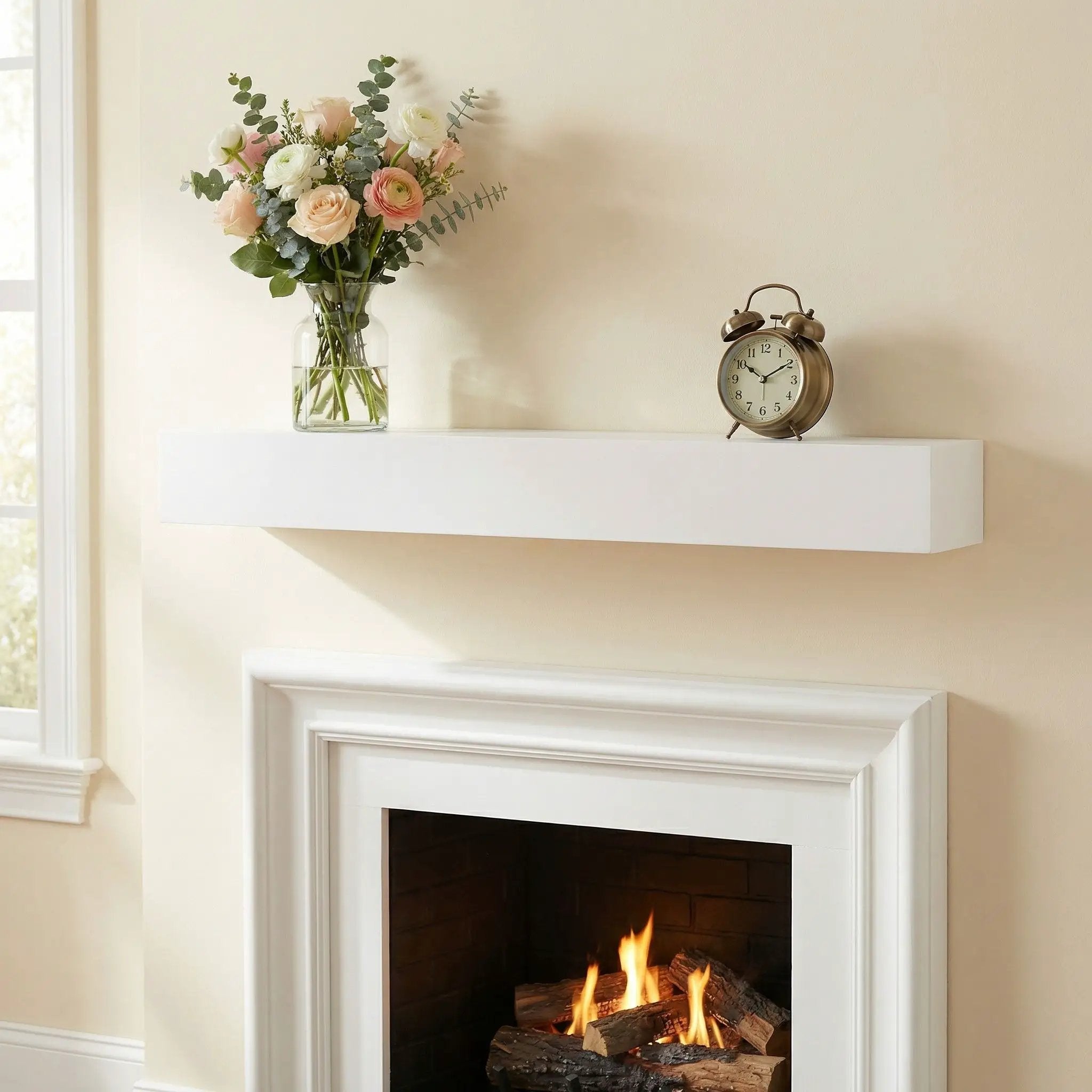Fireplace Mantel Floating Shelf For Home Decor by HouseOfZazla