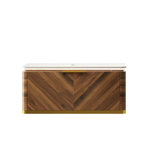 DIPA 36" Wall-Mounted Carrara Bathroom Vanity