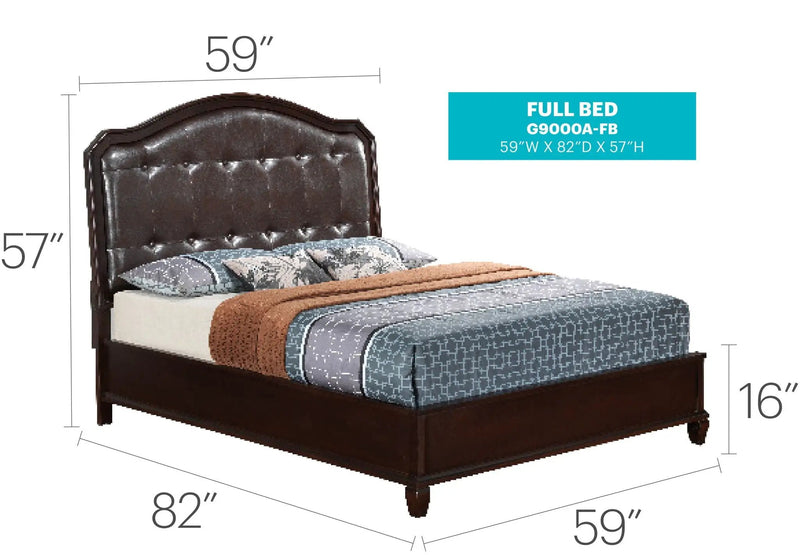 Bed With Transitional Design by Unique Piece Furniture
