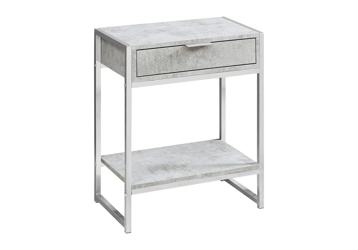Accent Side Table, Storage Drawer, Spacious Tabletop by HouseOfZazla