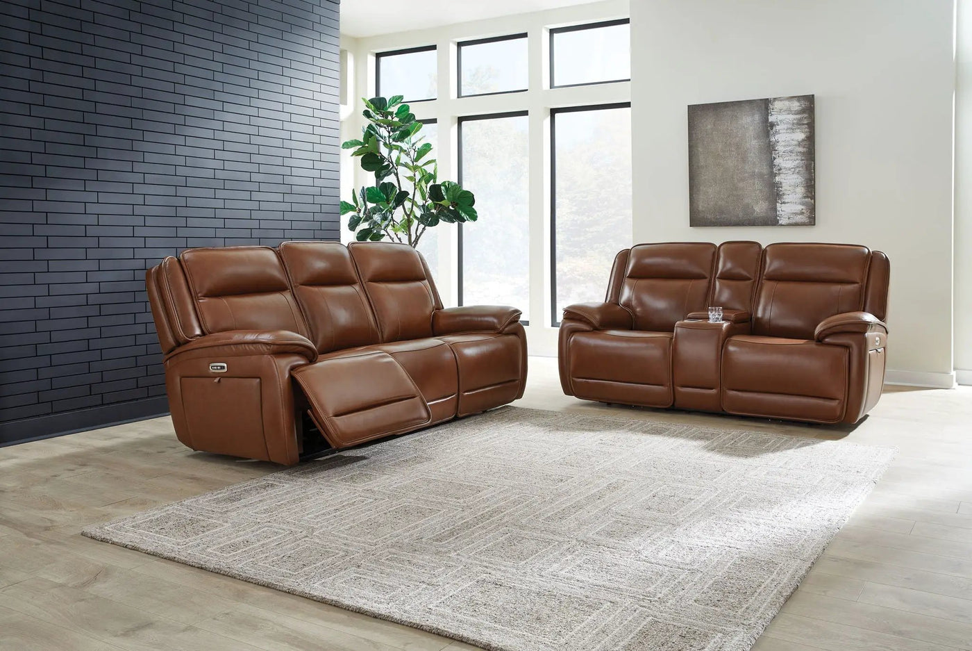 Healy Pier - Reclining Sofa Set by Unique Piece Furniture