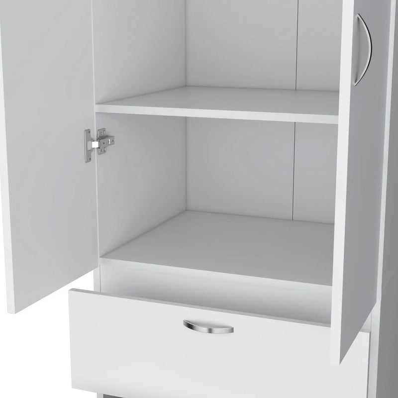 Armoire Wardrobe 76" H, Hanging Rod, 2 Drawers, 1 Shelf by HouseOfZazla