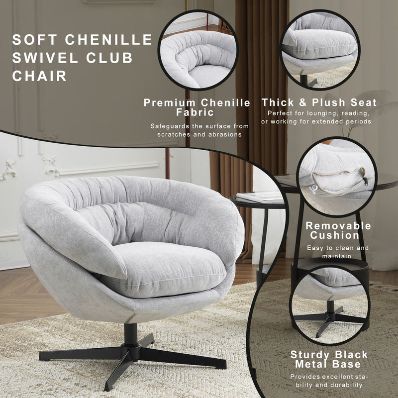 Modern Office Chair With 360 Degree Swivel by HouseOfZazla