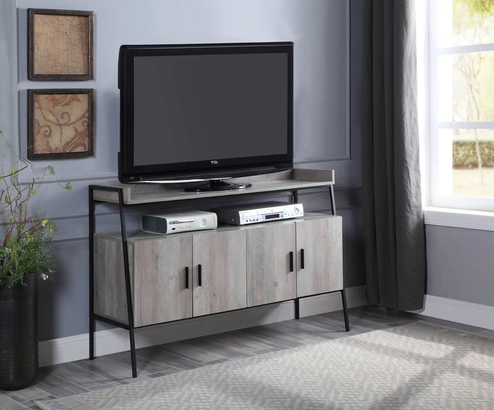 Samiya - TV Stand - Gray by Unique Piece Furniture