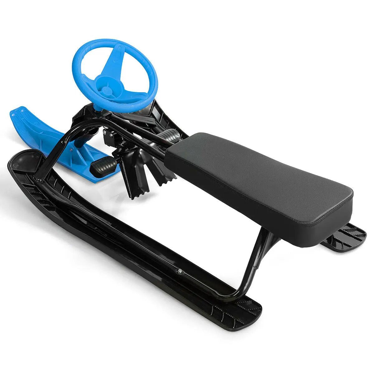 Kids Snow Sand Grass Sled w/ Steering Wheel and Brakes by DirectDeals