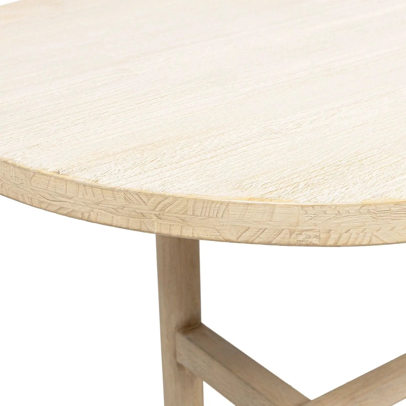 Milo - 8 Seat Oval Dining Table - Natural by HouseOfZazla