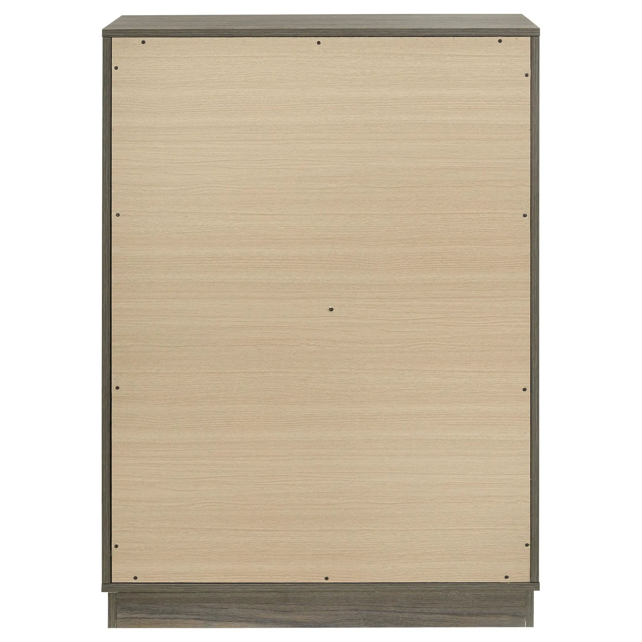 Fenwick 4-drawer Chest of Drawers Grey Oak by Unique Piece Furniture