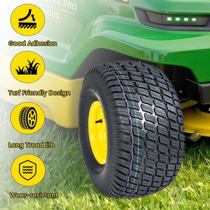 Set of 2 Lawn Mower Tires and Wheel Assembly by HouseOfZazla