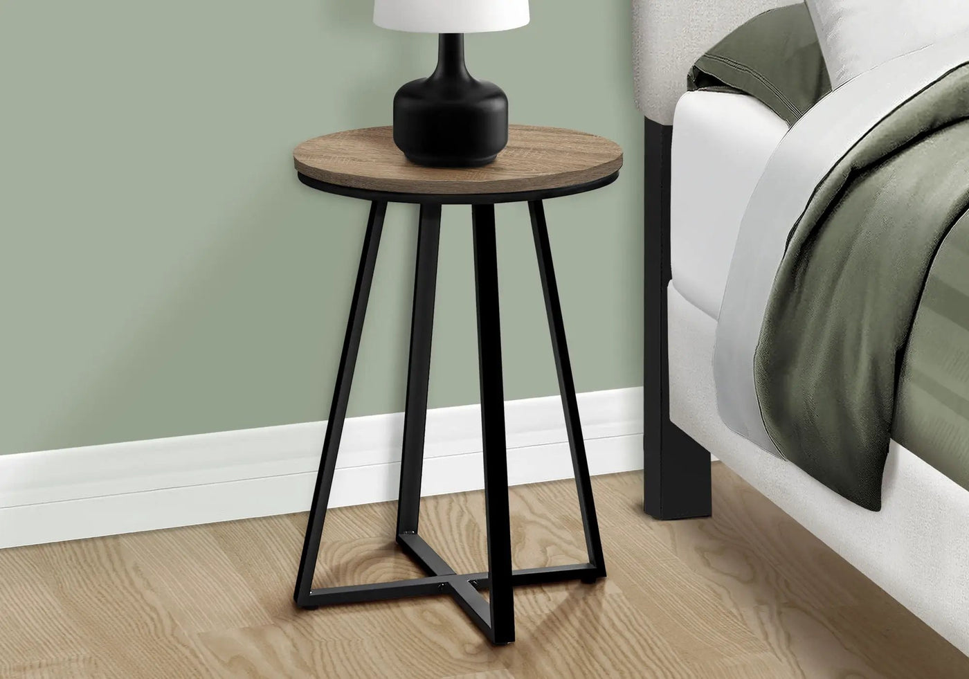 Accent Table, Side, Round Contemporary & Modern Modern Design by HouseOfZazla