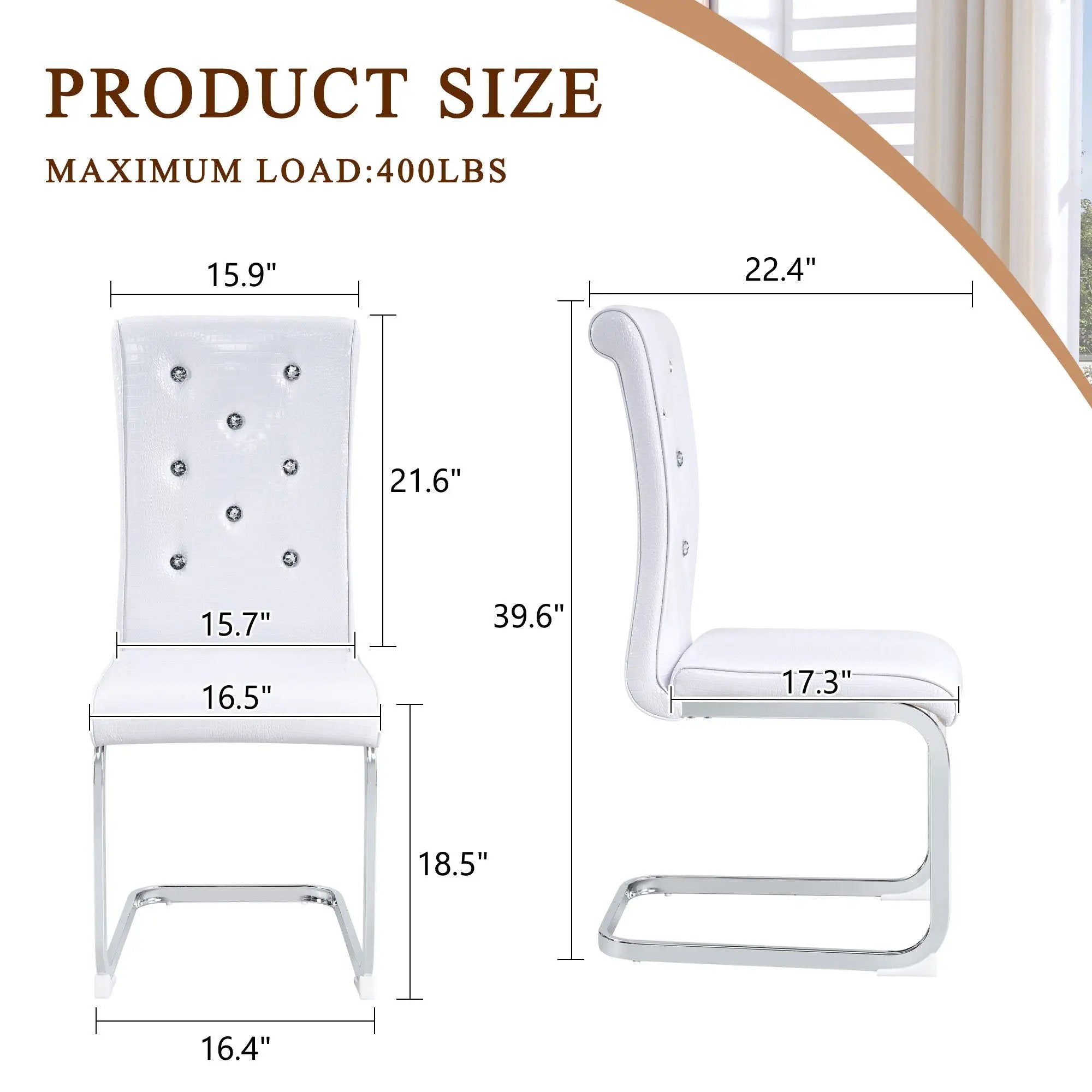 Elegant Design Upholstered Dining Chairs by Unique Piece Furniture