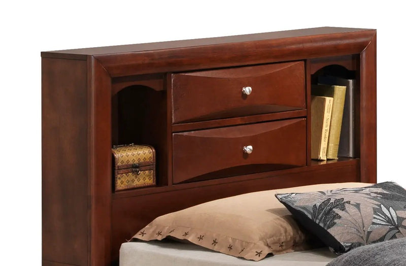 Modern Design Storage Bed With Bookcase Headboard by Unique Piece Furniture