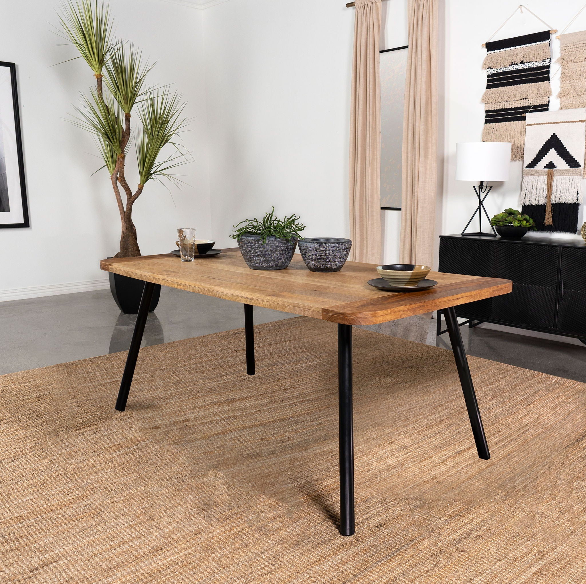 Maverick 70-inch Solid Wood Dining Table Natural Mango by Unique Piece Furniture