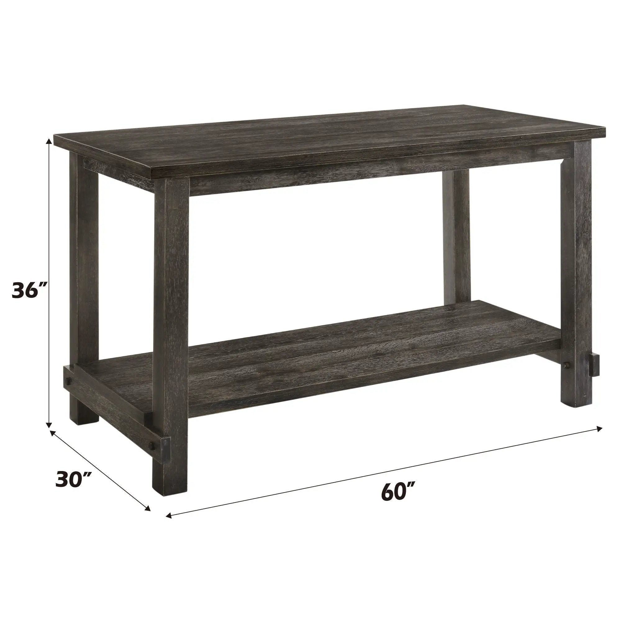 Martha II 7-Piece Counter Height Dining Room Set - Gray by HouseOfZazla