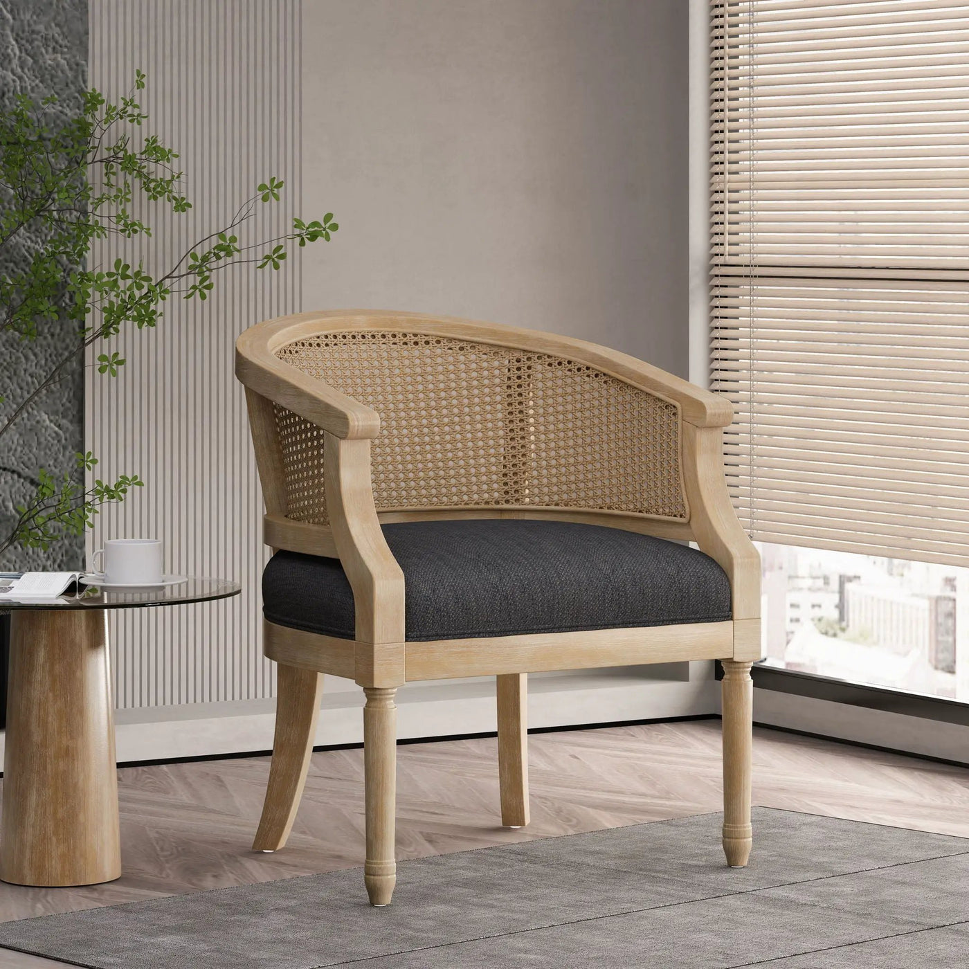 Curved Backrest Accent Chair by HouseOfZazla
