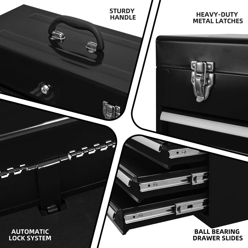 Metal Tool Box with 4 Drawers by HouseOfZazla