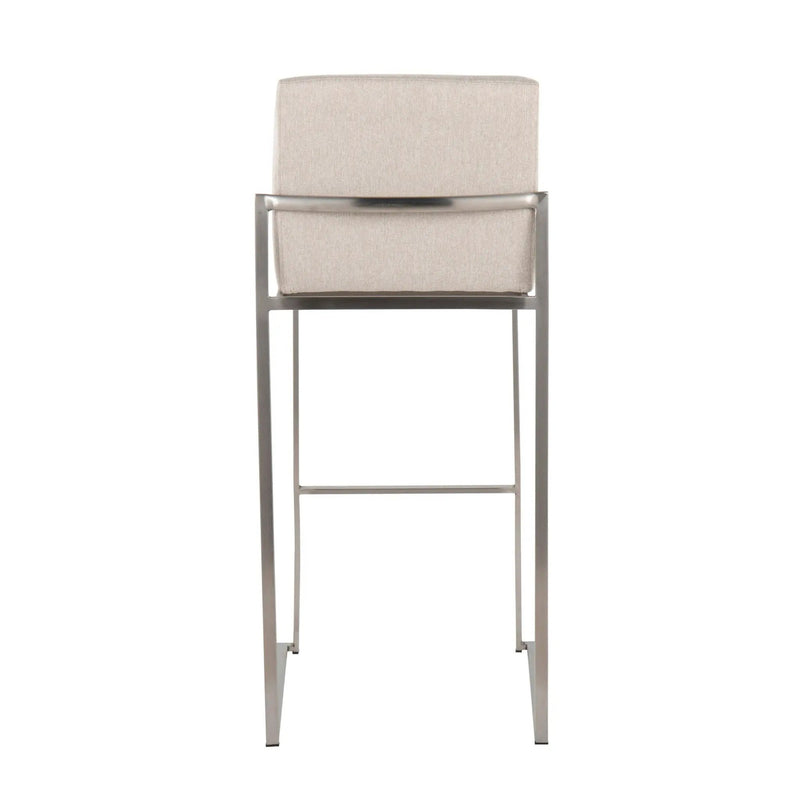 Fuji - Contemporary And Modern Elegance High Back Barstool by Unique Piece Furniture