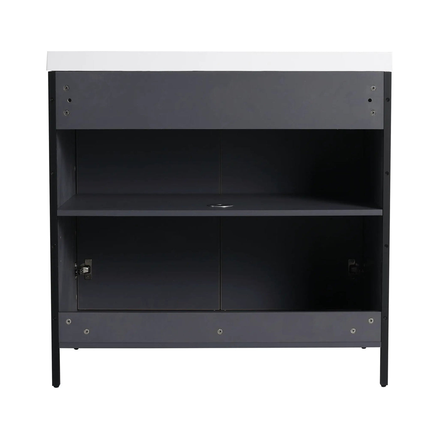 Contemporary Freestanding Bathroom Vanity With Adjustable Shelves by Unique Piece Furniture