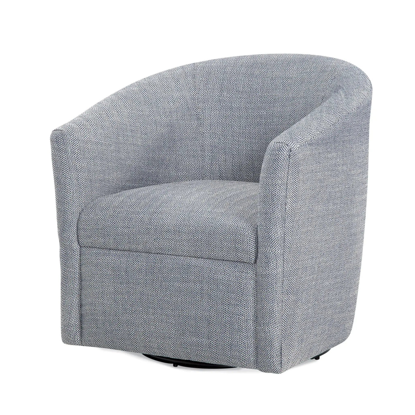 Lainey - Swivel Barrel Chair With 360 Degree Rotation by HouseOfZazla