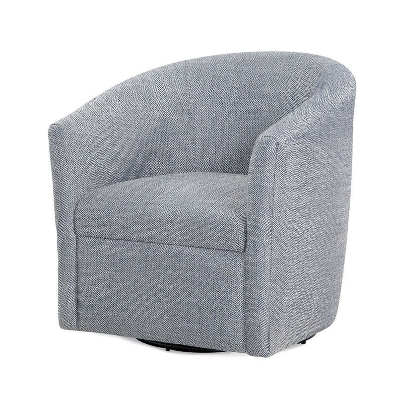 Lainey - Swivel Barrel Chair With 360 Degree Rotation by HouseOfZazla