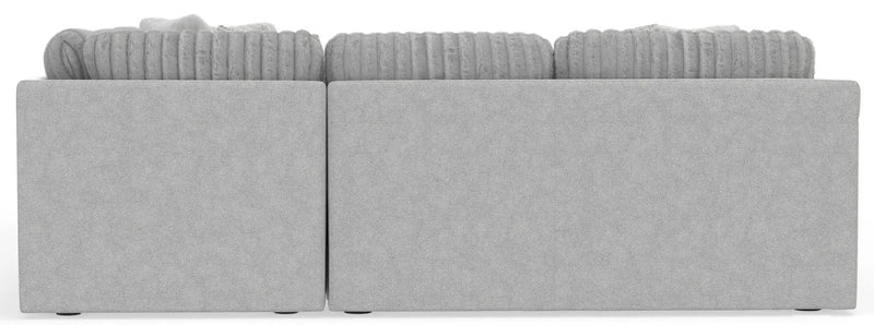 Logan - Upholstered Sectional With Comfort Coil Seating - 46" Cocktail Ottoman And Accent Pillows Included by Unique Piece Furniture