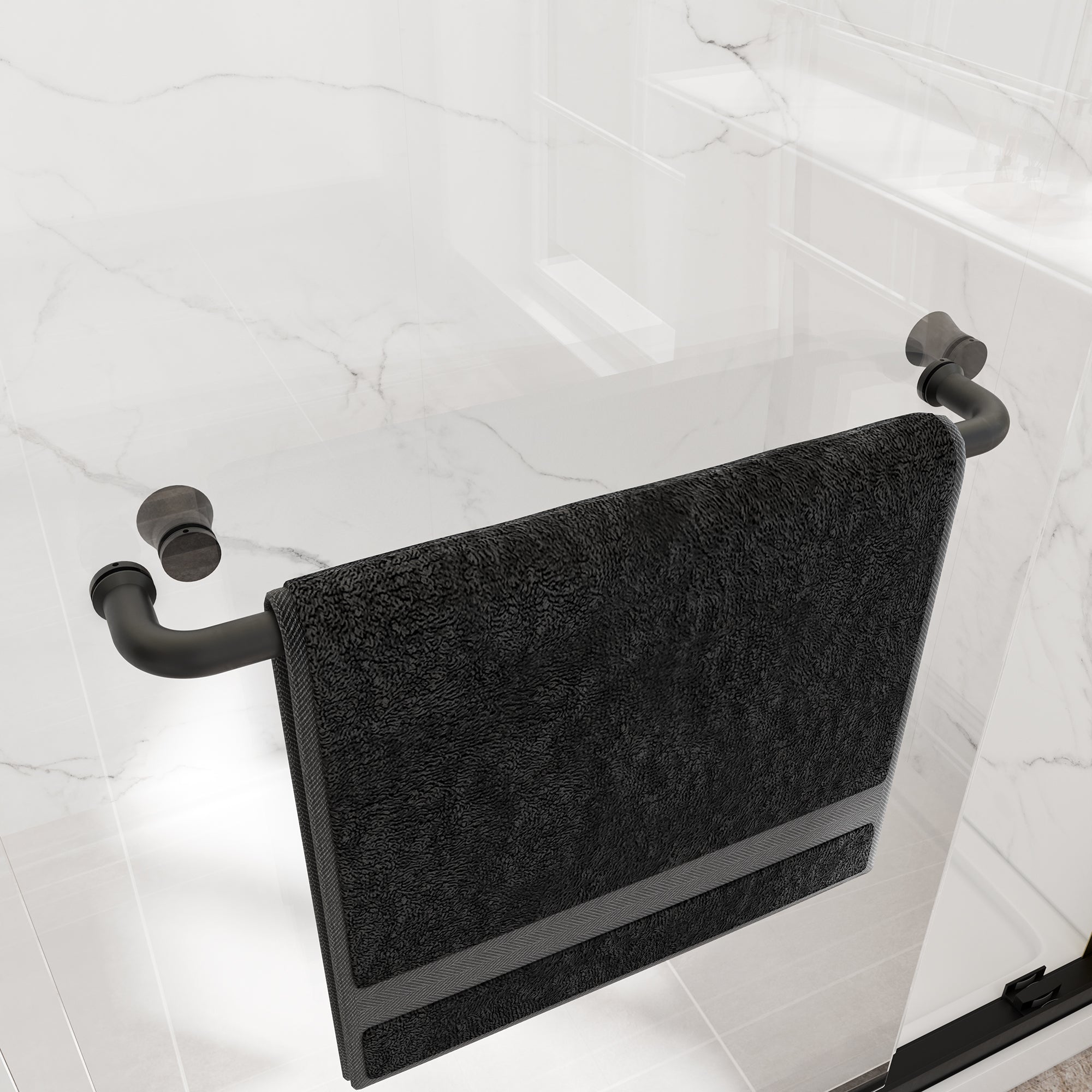 55"-60" W x 72" H Matte Shower Door by HouseOfZazla