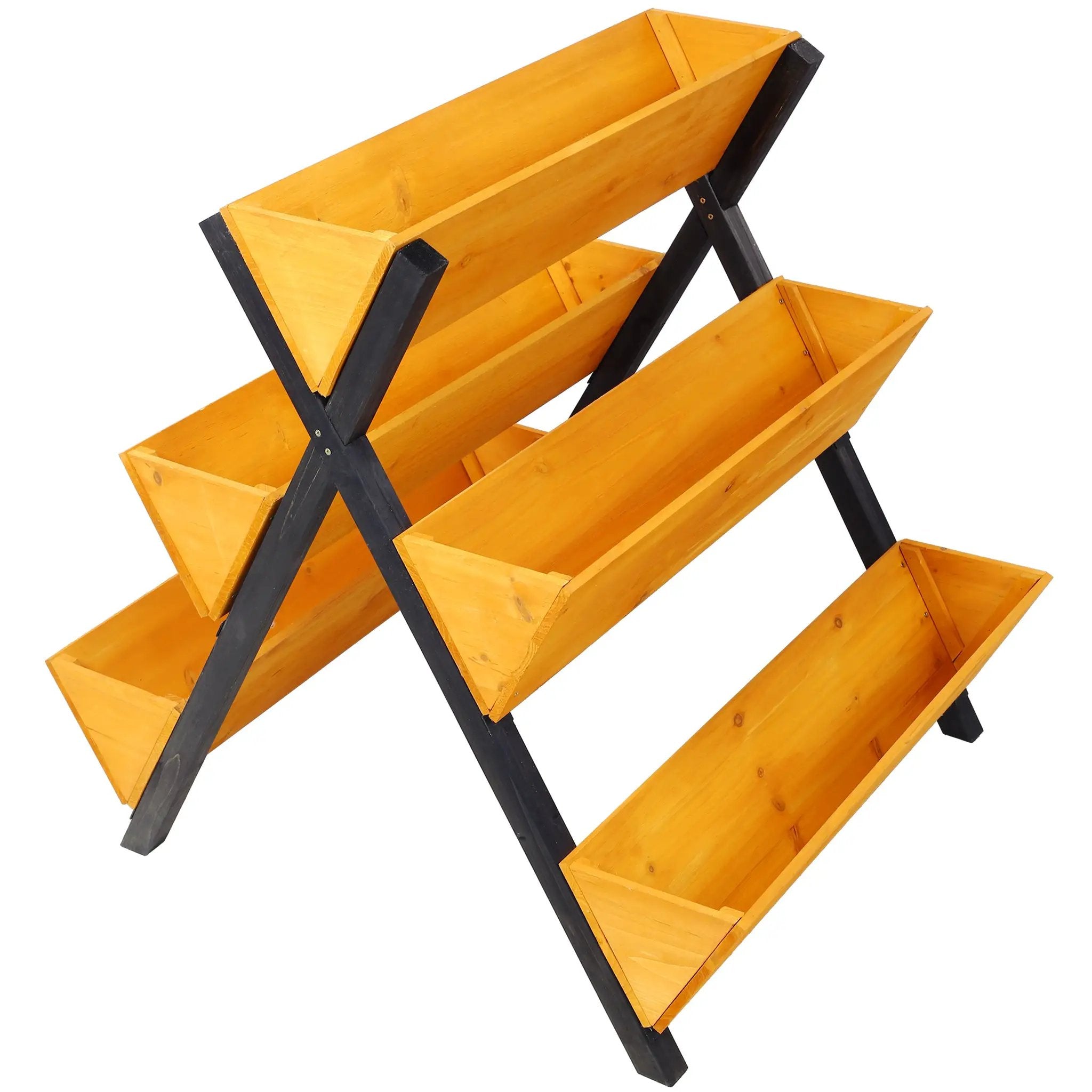 3 Tiers Wooden Vertical Raised Garden Bed with Legs by HouseOfZazla