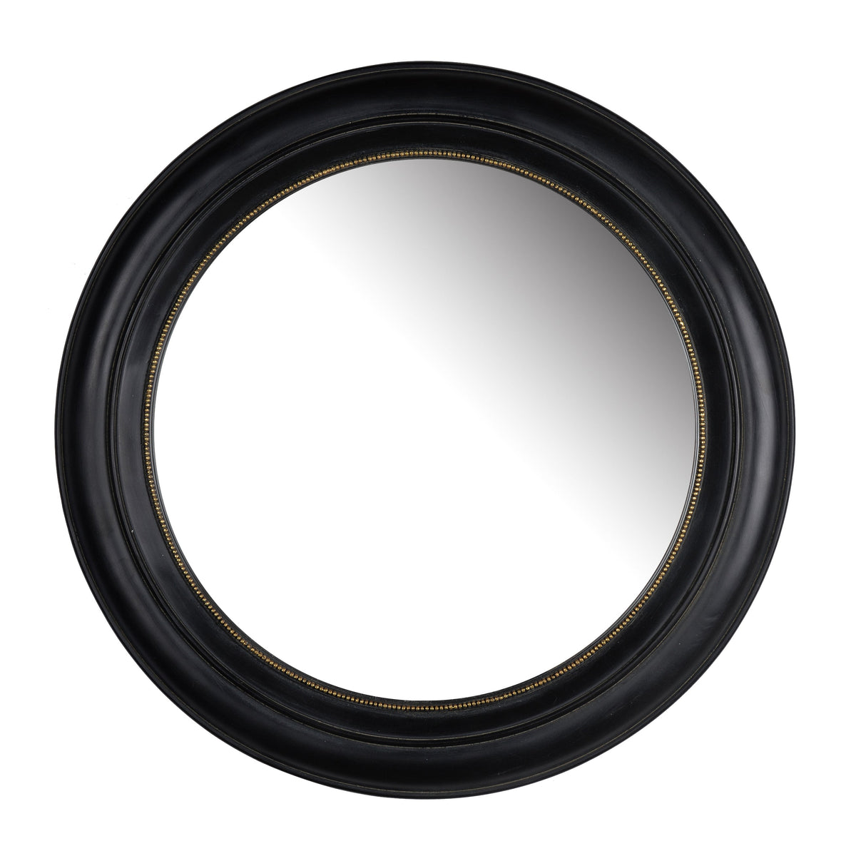 Round Wall Mirror with Black Frame - 20.5 Inch, photo 2 of 5