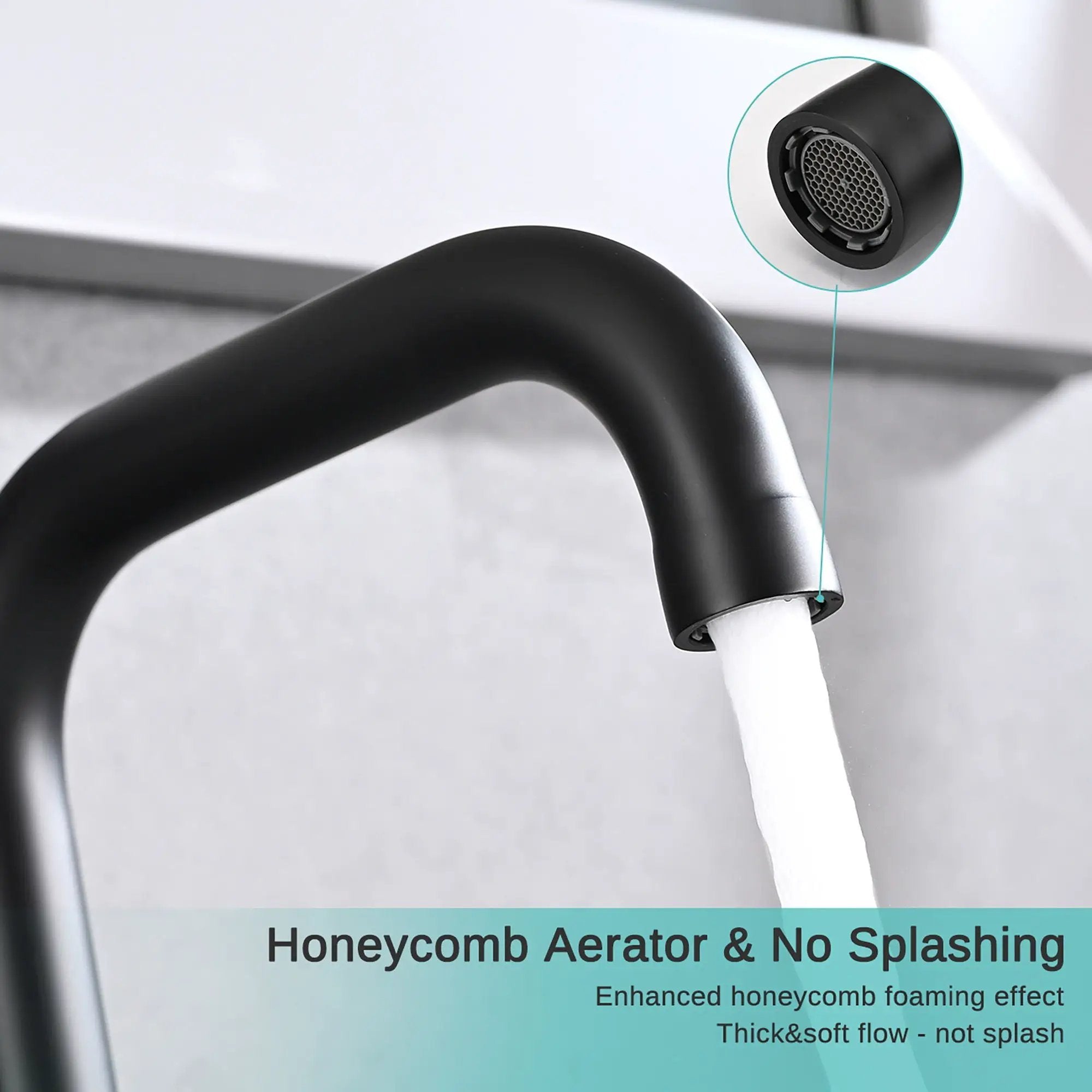 Widespread Bathroom Sink Faucet With Pop Up Drain And Brass Construction - Matte Black by HouseOfZazla