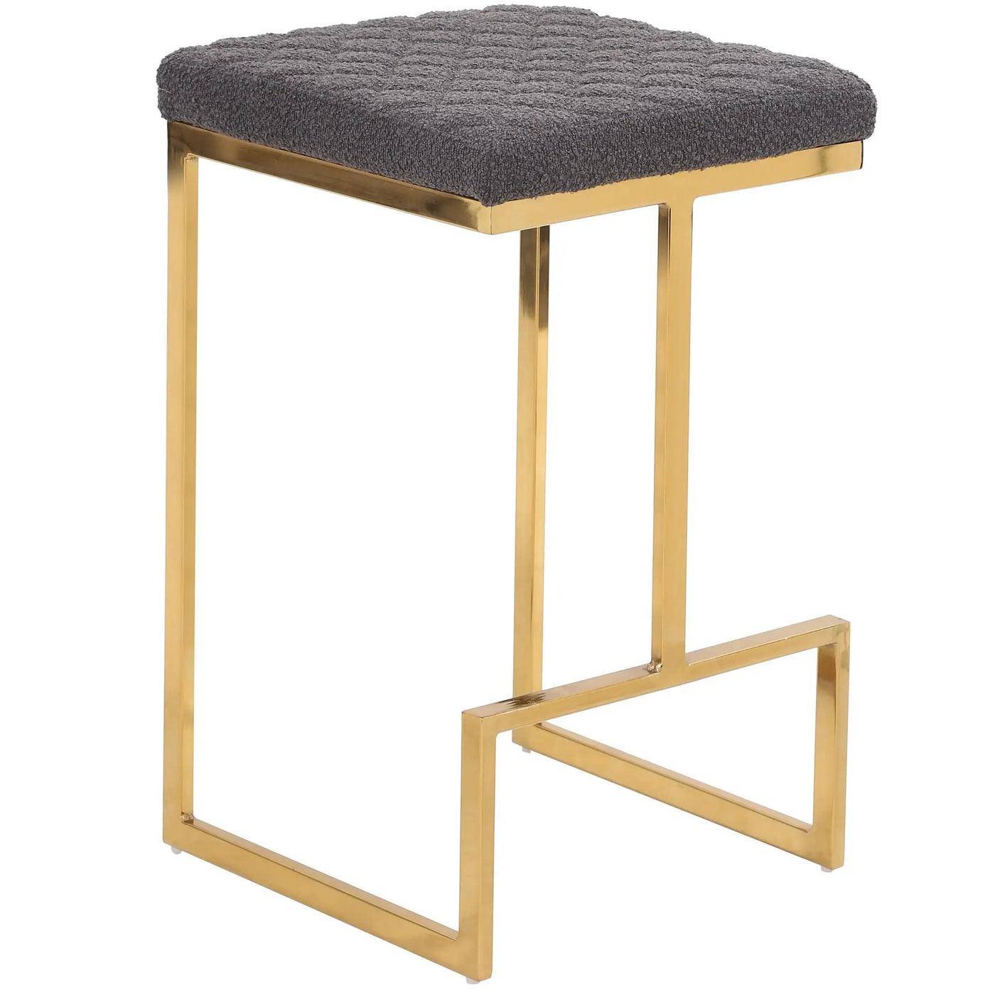 Joel - Mid Century Modern Luxury Upholstered Stool by HouseOfZazla