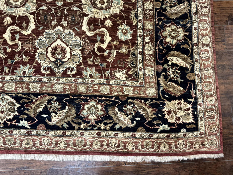 Palace Sized Indian Agra Rug 12x17, Wool Handmade Floral Allover Carpet by Jewel Rugs