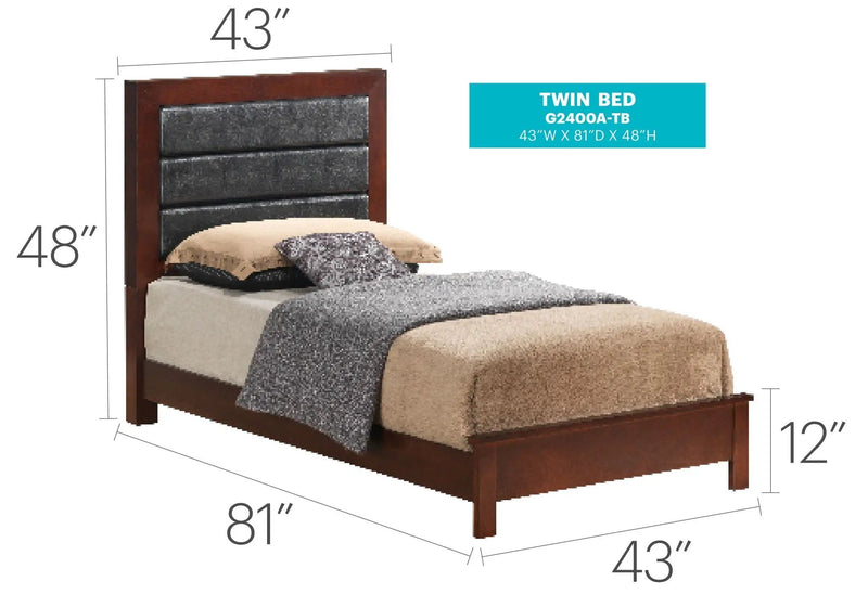 Transitional Modern Design Bed by HouseOfZazla