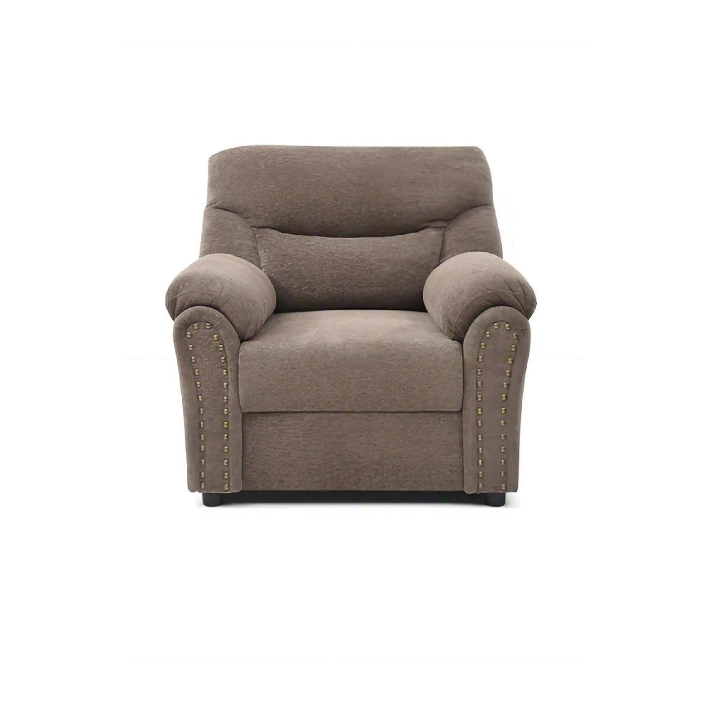 Hamilton - Chair With Hand Applied Nailhead Trim And Pillow Top Arm Cushions by HouseOfZazla