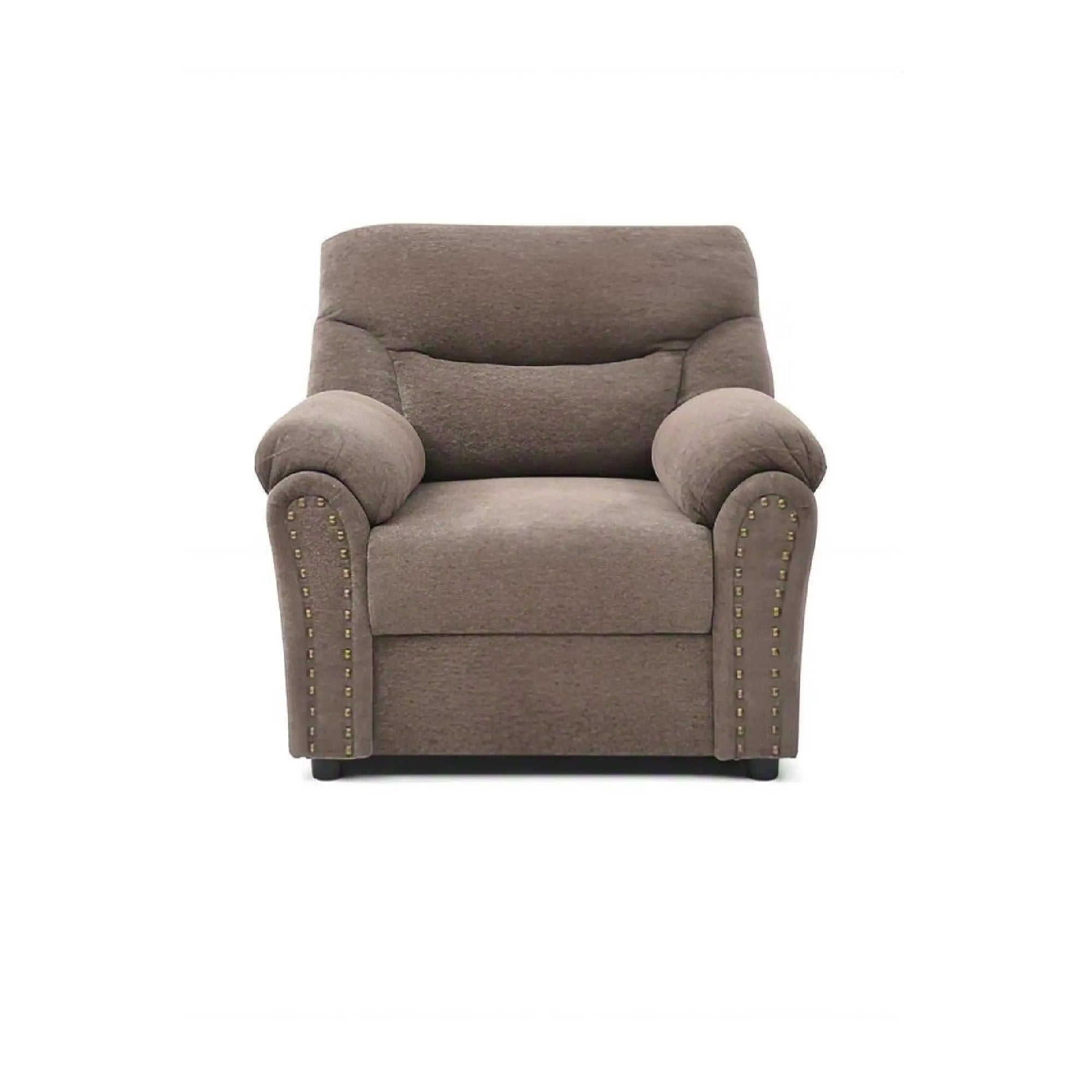 Hamilton - Chair With Hand Applied Nailhead Trim And Pillow Top Arm Cushions by HouseOfZazla